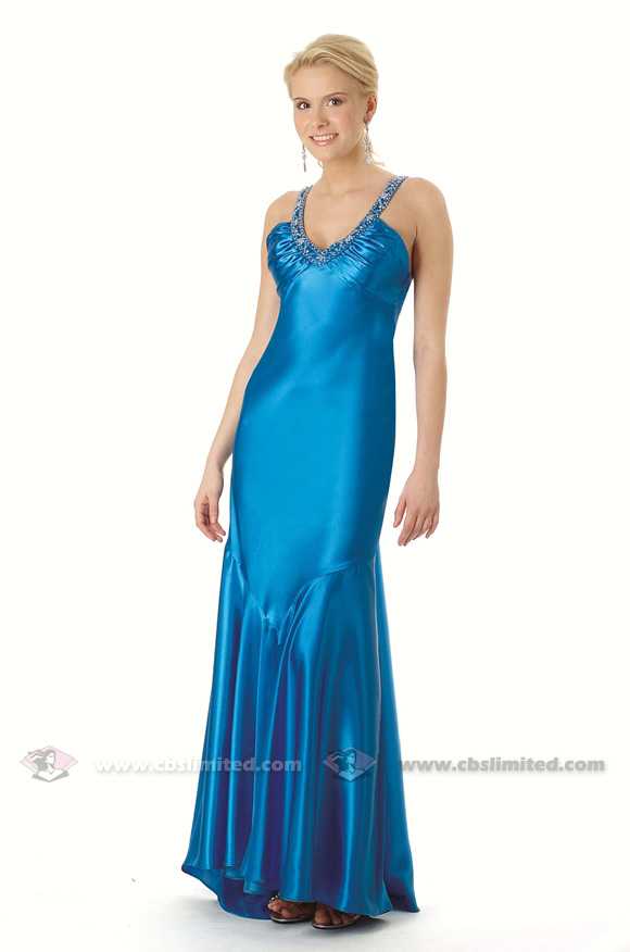 turquoise wedding gown